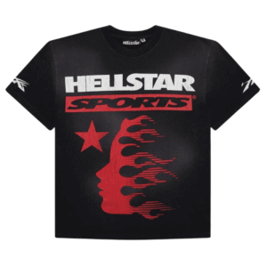 Black And Red Hellstar Shirt front view