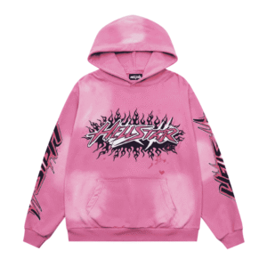 Pink Hellstar Hoodie front view