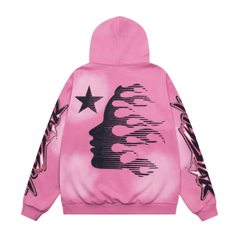 Pink Hellstar Hoodie side view