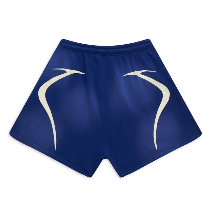 Blue Hellstar Shorts back view
