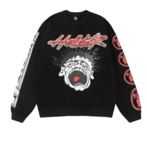 Hellstar Records Sweatshirt Vintage Black