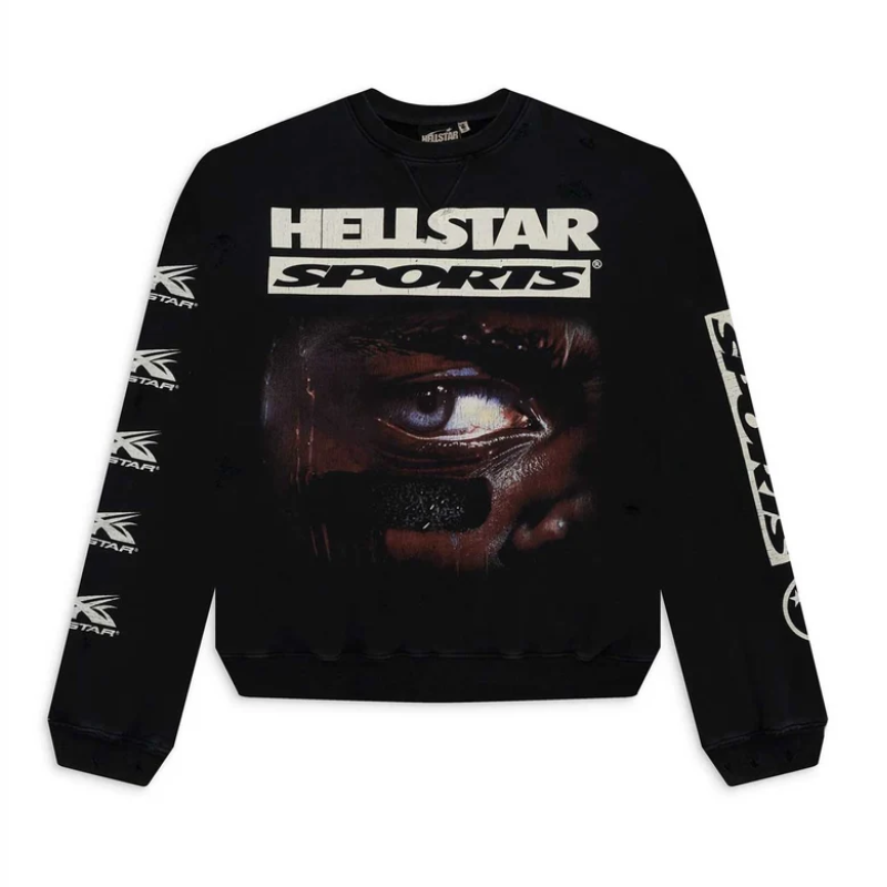 Hellstar Sweatshirt Black front view