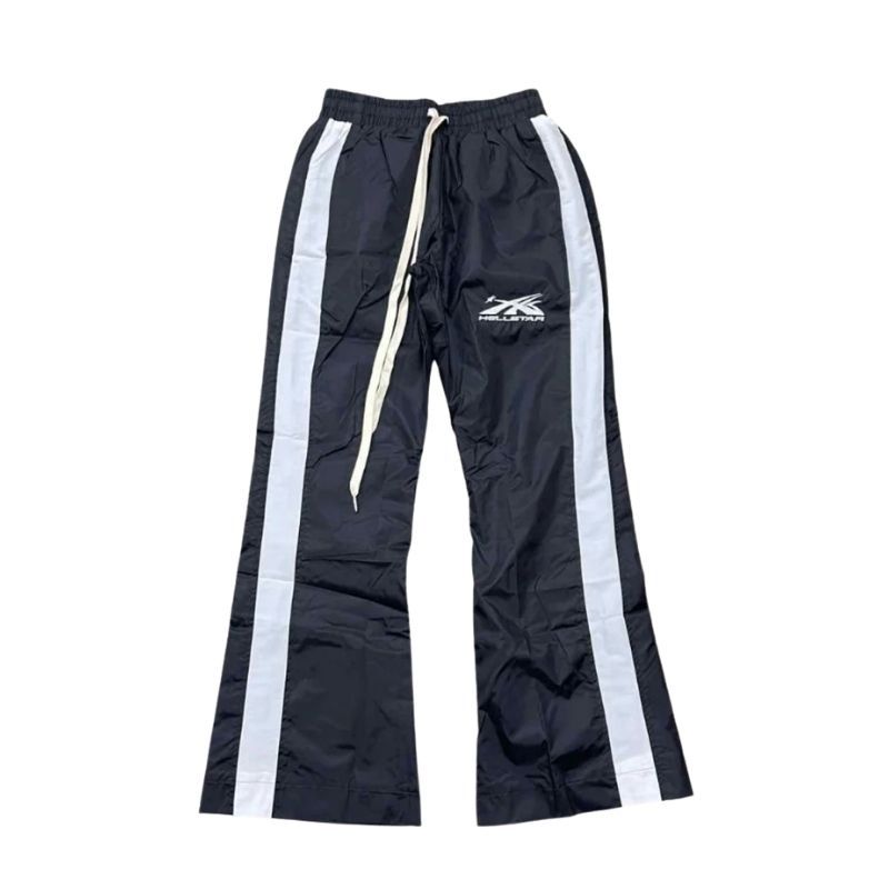 Front view of Hellstar Black Trackpants