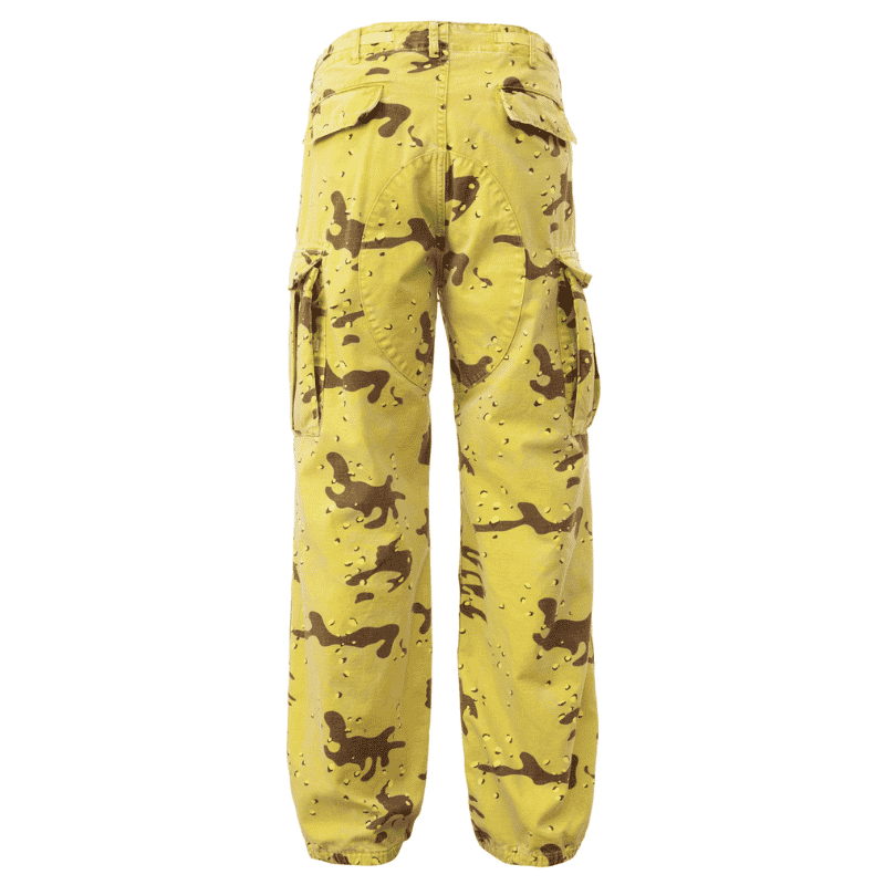 Yellow Fatigue Pants back view